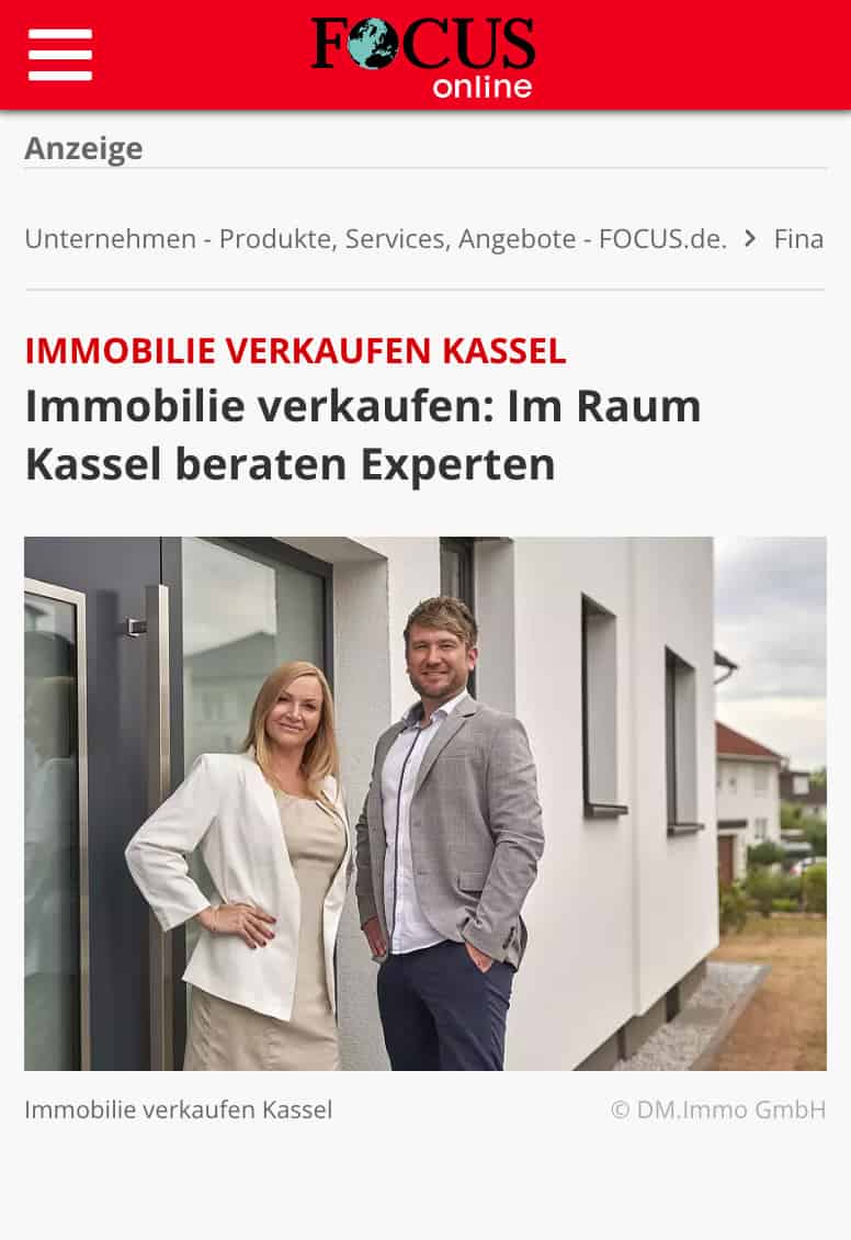 Focus Immobilie verkaufen Kassel